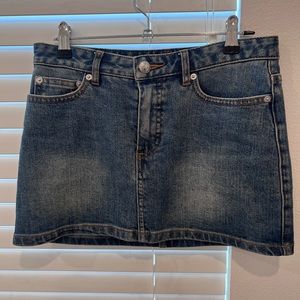 A.P.C. Blue Denim Mini Skirt Size 34